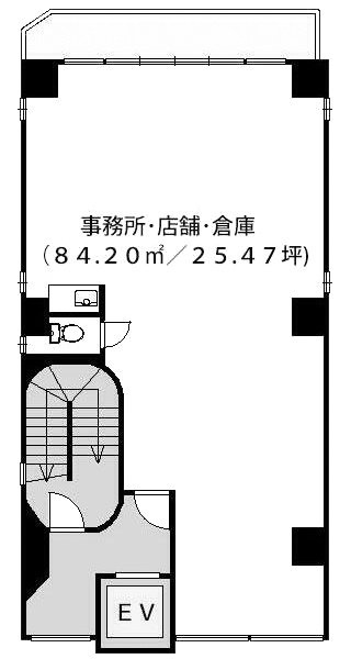 第一小久保ビル2F 間取り図