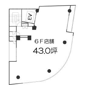 J+RビルサイドRビル6F 間取り図