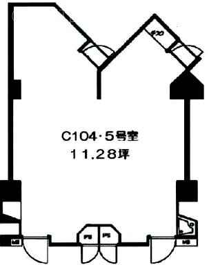 VILLA MODERNA(ビラ・モデルナ)C104・5 間取り図