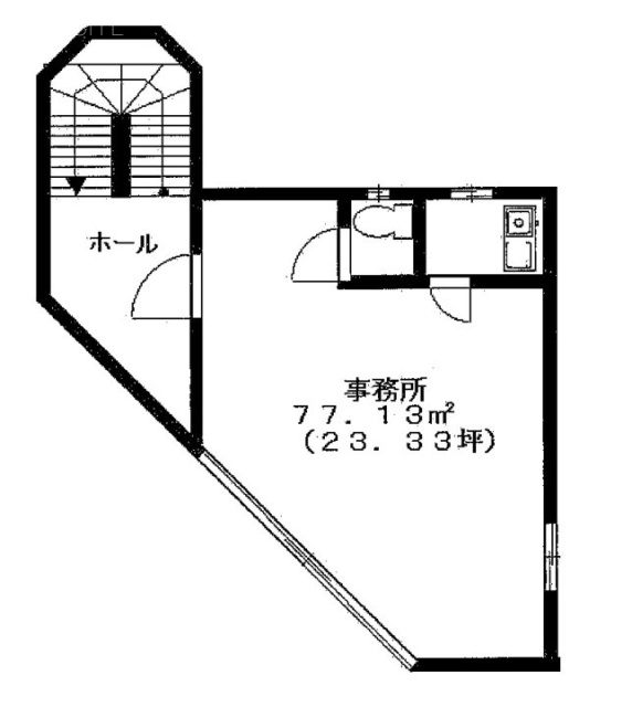 橋爪ビル3F 間取り図