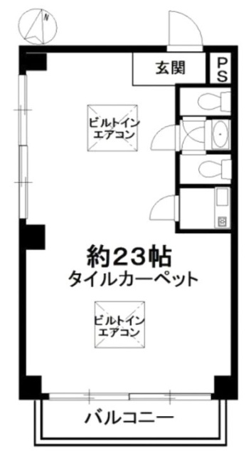 紅谷ビルⅡA 間取り図