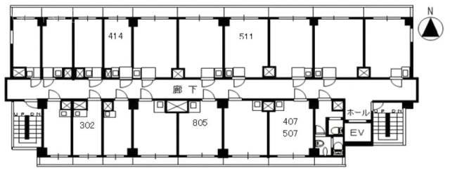 日本橋永谷ビル302 間取り図