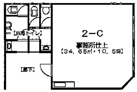 魚貞ビルC 間取り図
