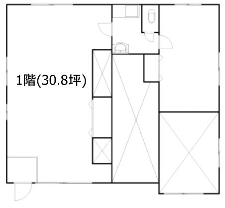 五位渕(ゴイブチ)ビル101 間取り図