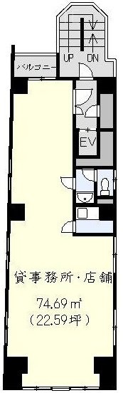 アライビル4F 間取り図