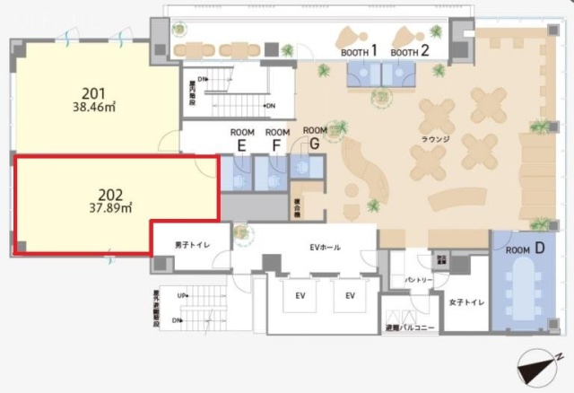H1O青山202 間取り図