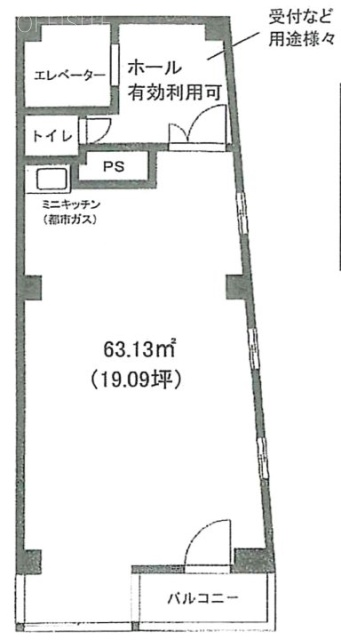 大島ビル3F 間取り図