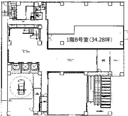 白金高輪ステーションビルB 間取り図