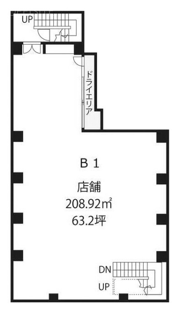 KN浅草ビルB1F 間取り図