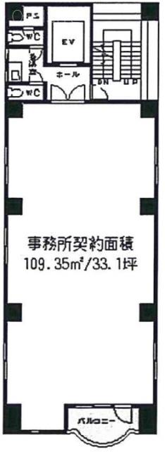 馬車道STビル4F 間取り図