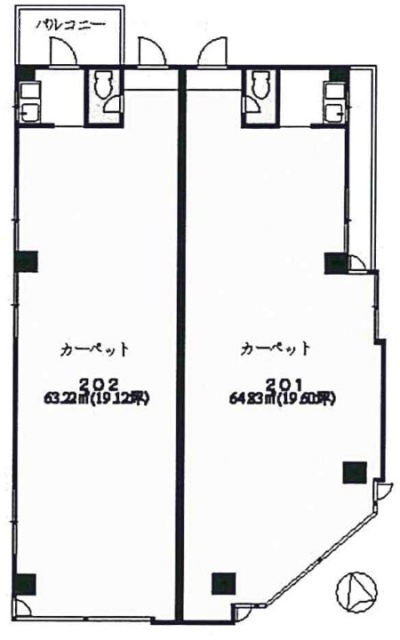 富樫ビル201・202 間取り図