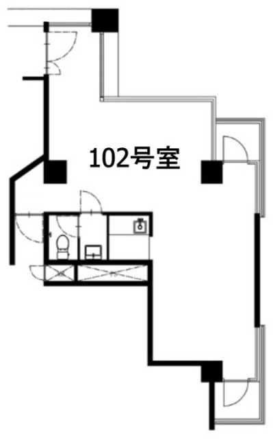 第20スカイビル102 間取り図