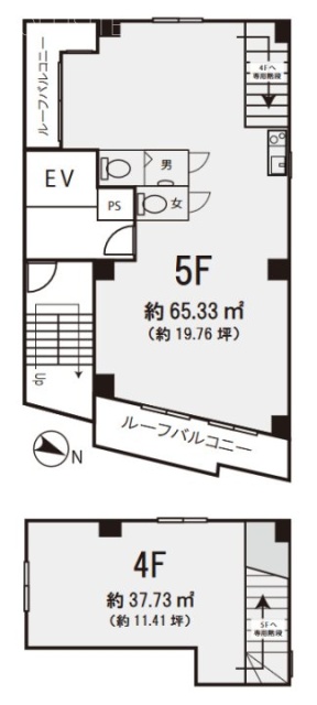 エスポアールビル4F～5F 間取り図