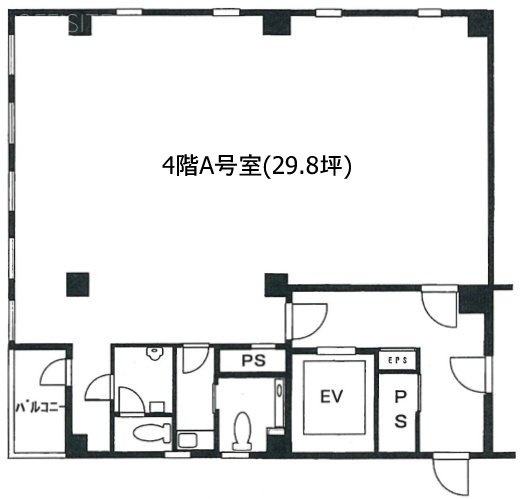 日宝茅場町ビルA 間取り図