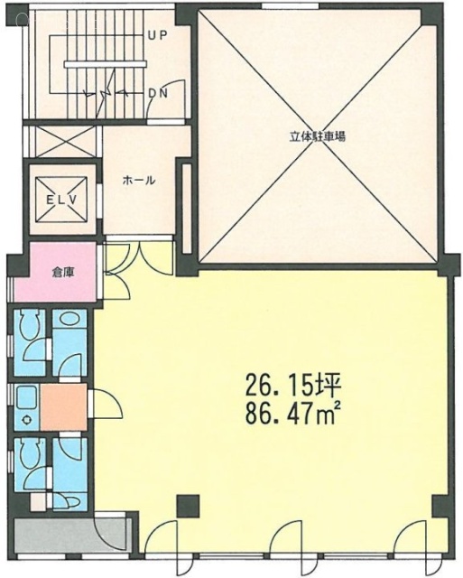 銀座清和ビル5F 間取り図