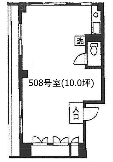 赤坂ロイヤルビル508 間取り図