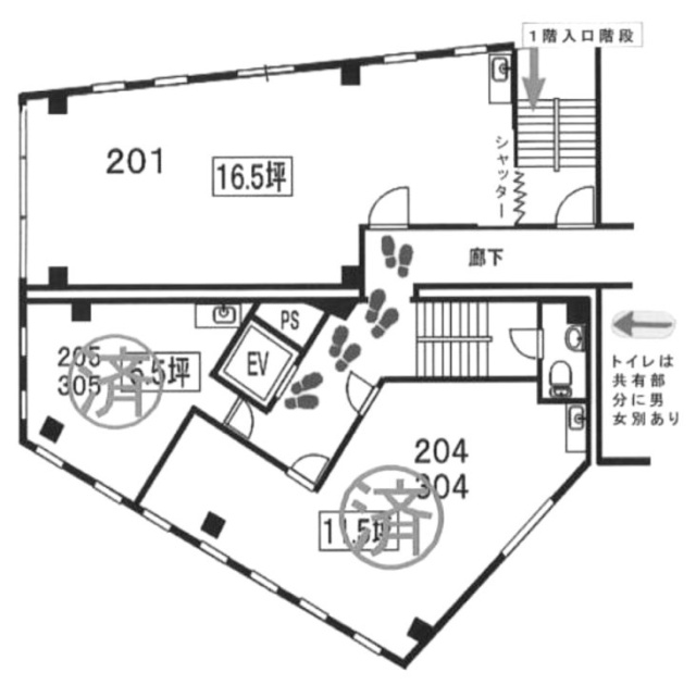 大木戸ビル201 間取り図