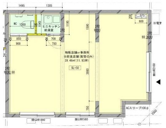 鈴木ビル1F 間取り図
