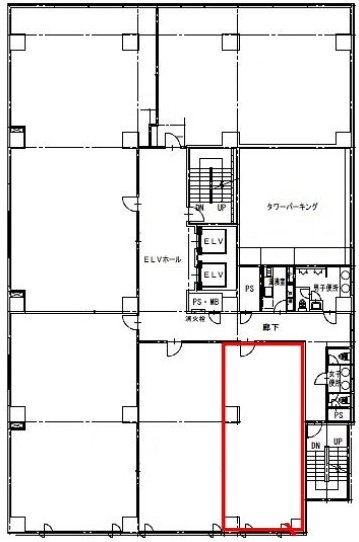 クレシェンドビル6F 間取り図