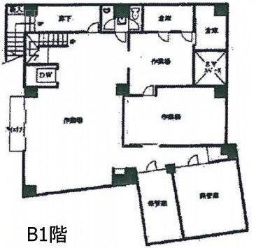 サンティーエ三筋ビルB1F 間取り図