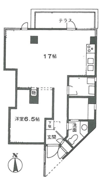 ビラセレーナビル405 間取り図