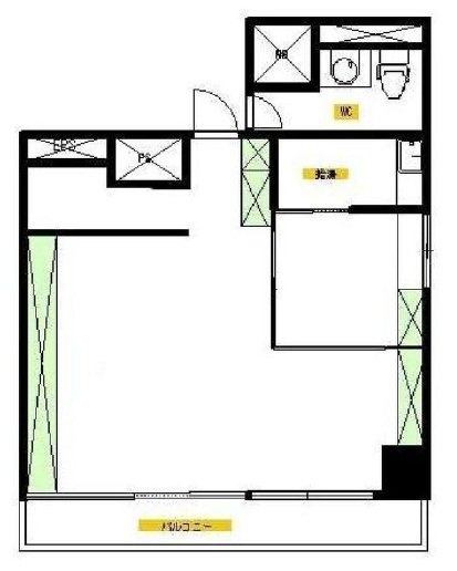 陽輪台西新宿ビル1101 間取り図