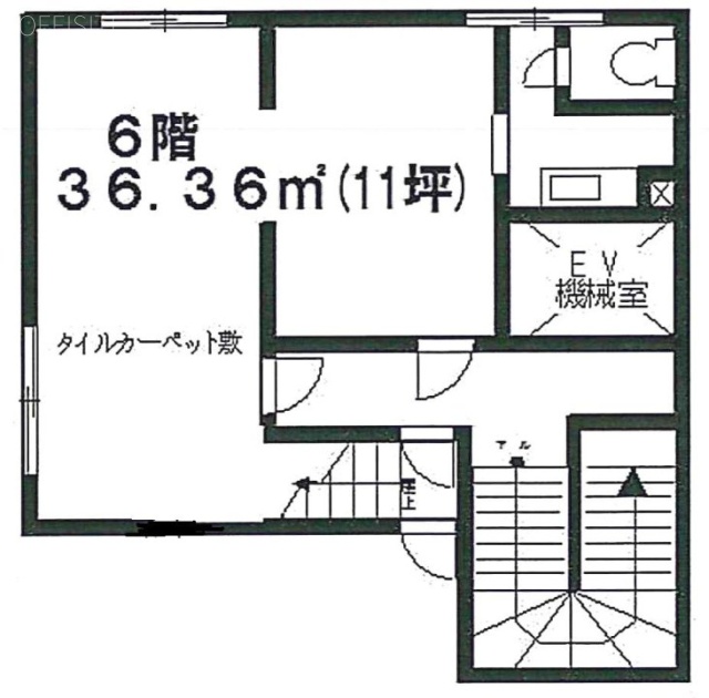 栗田ビル6F 間取り図