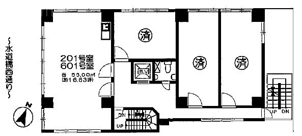 神田中央ビル602 間取り図