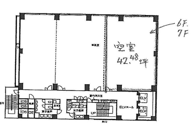 朝日生命恵比寿ビル7F 間取り図