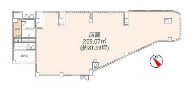 ラレーブ金町(竹石ビル)1F 間取り図