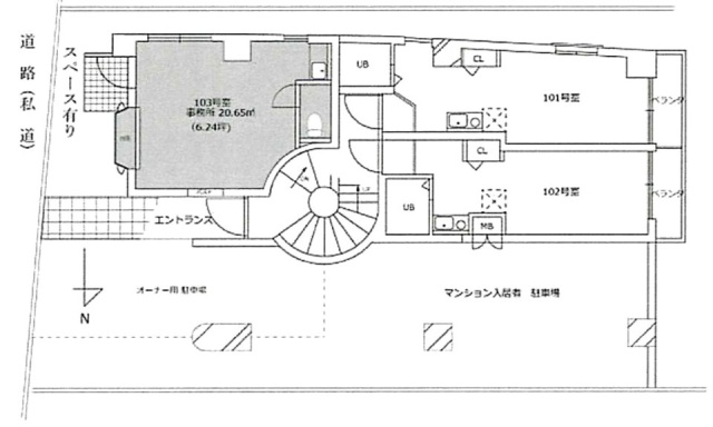 リトルタウン杉並ビル103 間取り図