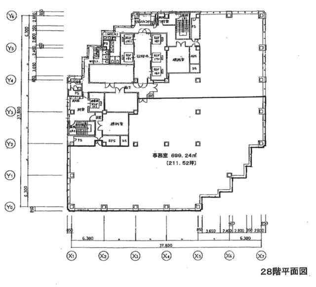 新宿スクエアタワー28F 間取り図