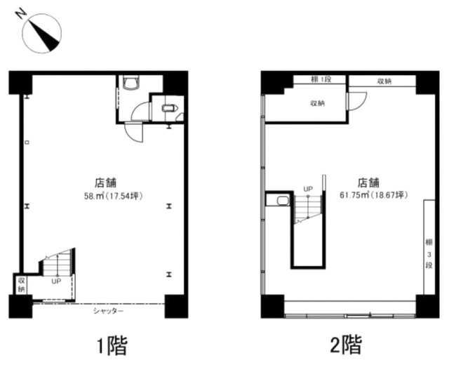 ジョイフル門前仲町第2ビルB 間取り図