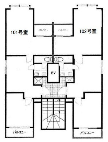 新宿ガーデンビル102 間取り図