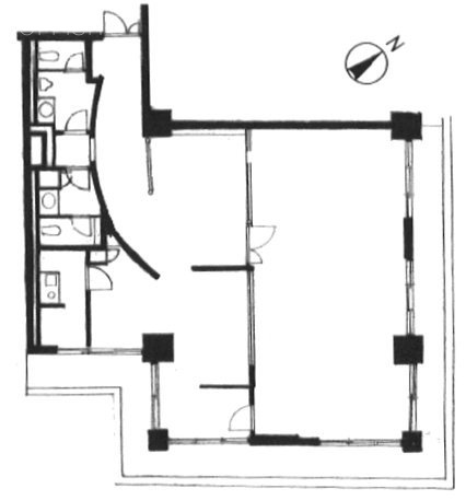 麹町山王マンション206 間取り図