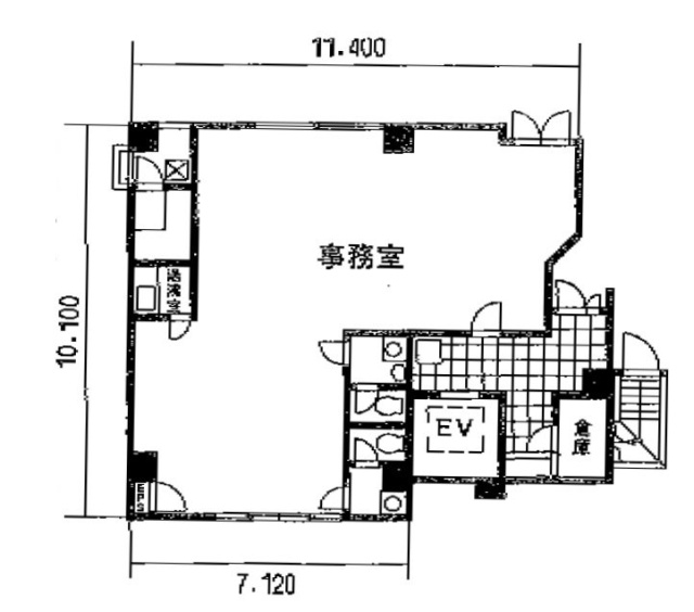 東邦沢口ビル1F 間取り図