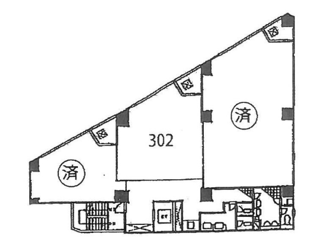 南池袋Mビル3F 間取り図