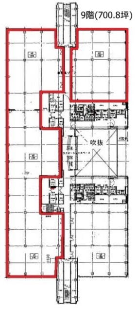 東京ファッションタウン(TFTビル西館)9F 間取り図