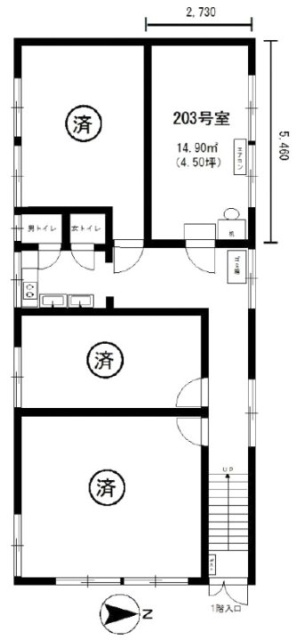 高梨ビル203 間取り図