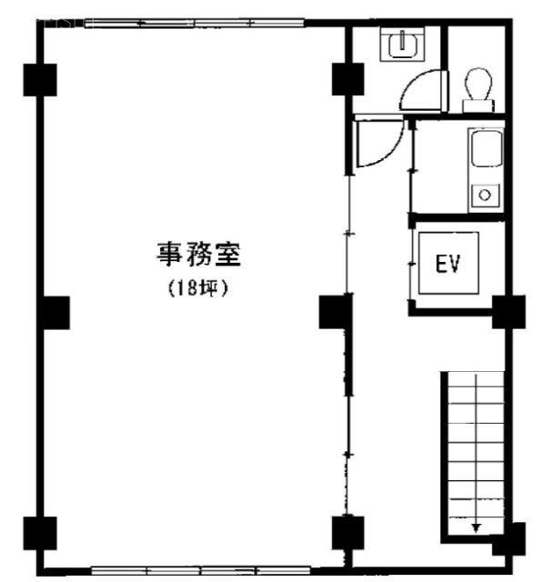 雪谷酒販協同ビル4F 間取り図