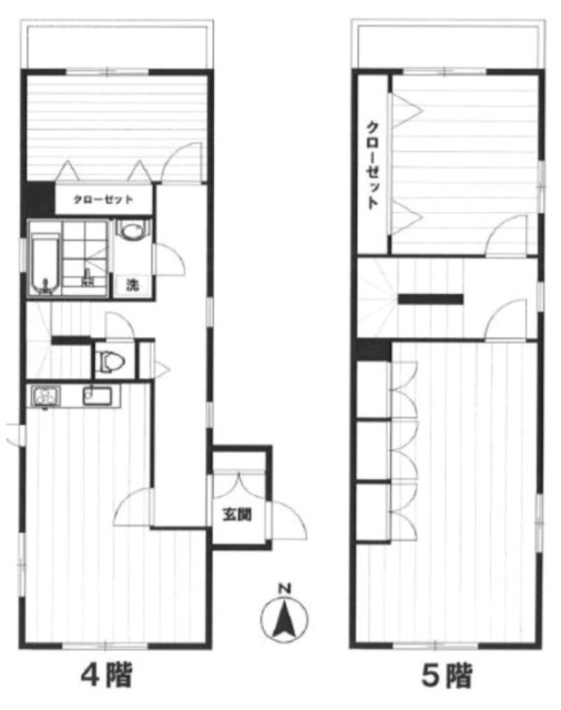 光山ビル4F~5F 間取り図