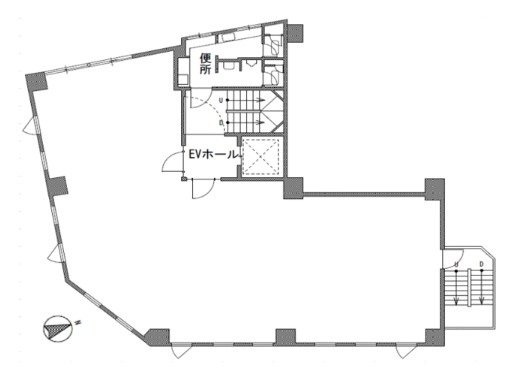 大森レインボービル8F 間取り図