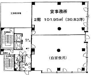 ニューイワサキビル2F 間取り図