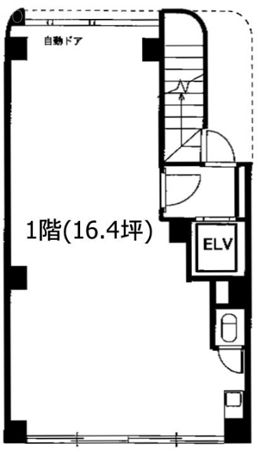 湯島加藤ビル1F 間取り図