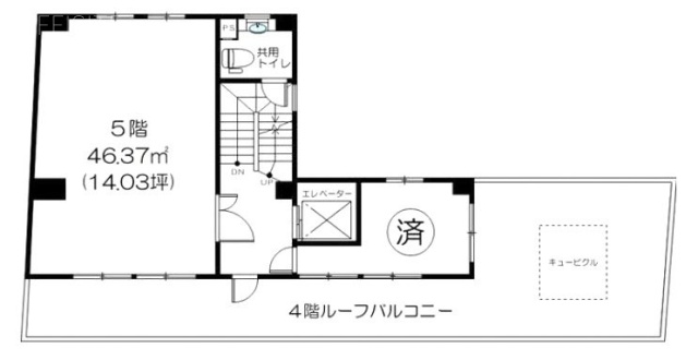 三省堂第二ビル5F 間取り図
