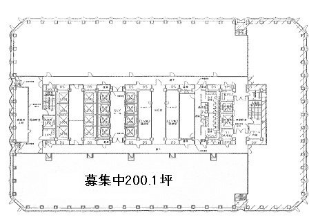 新宿センタービル33F 間取り図