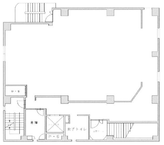 若竹ビル2F 間取り図