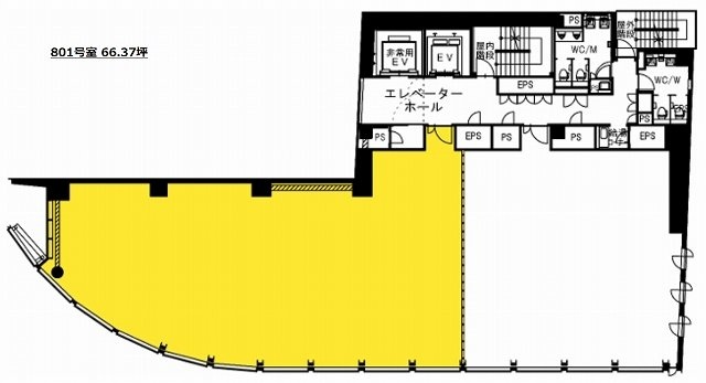 虎ノ門ビルディング801 間取り図