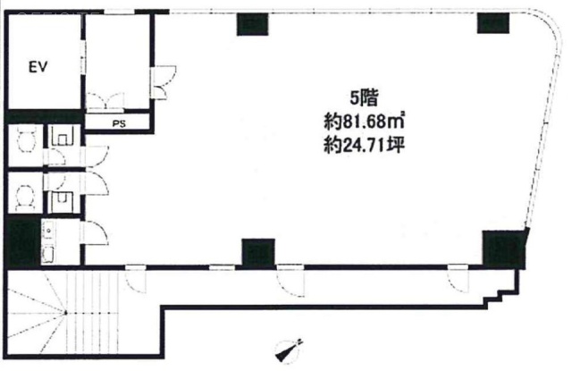 マルイ第1ビル5F 間取り図