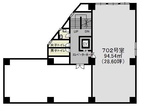 大塚橋義ビル702 間取り図